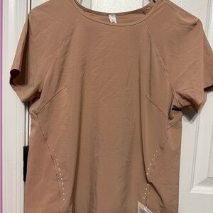 Lululemon Athletica Tan Short Sleeve Tee